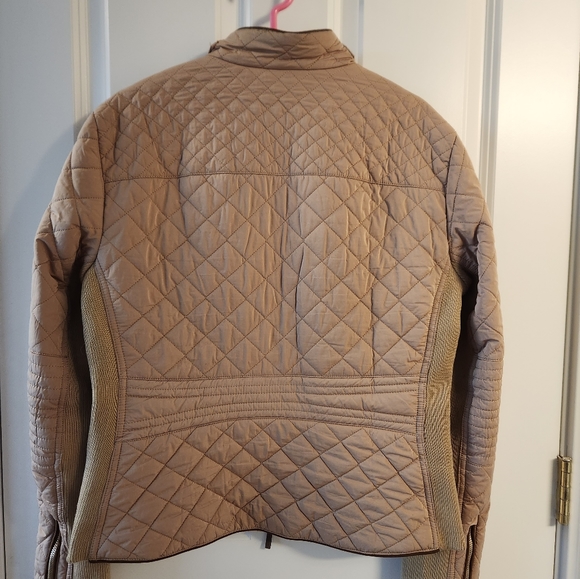 Zara Quilted Coat, Size XL, Beige - Picture 5 of 5
